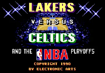 Lakers versus Celtics and the NBA Playoffs (USA) screen shot title